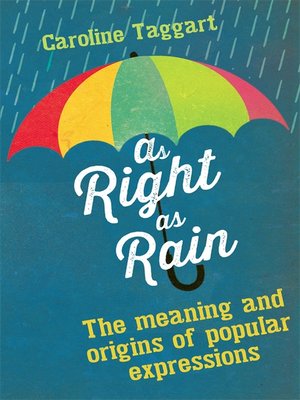 cover image of As Right as Rain